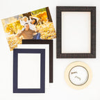 Pack of Ten 8.5x11 Mats Bevel Cut for 7x9 Photos - Acid Free Navy Precut Matboards for Pictures, Photos, Framing - 4-ply Thickness