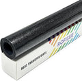 Black Glitter HTV Heat Transfer Vinyl 12" x6FT Glitter Vinyl for T Shirts Easy to Cut and Weed Compatible with All Cutter Machines HTV Vinyl Iron on for Cricut (Black, 12Inches*6Ft)