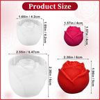 2 Pack Rose Candles Molds for Candle Making, 3D Rose Flower Silicone Molds for DIY Epoxy Resin Casting Handmade Soap Ice Valentine's Day Mother's Day Marriage Proposal Theme Home Decor