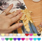 PATIKIL Gold Leaf Sheets for Art 3.7" x 3.4", 100 Pcs Gold Foil Sheet Metallic Leaf Papers for DIY Crafts Resin Furniture Nails Paintings Home Decoration, Champagne Silver