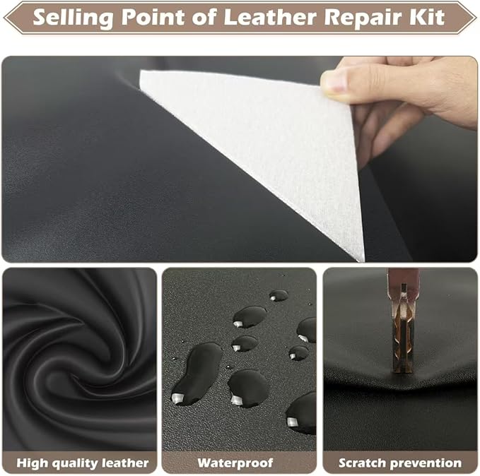 Leather Repair Tape, 23.6x79 inch Leather Patches for Furniture, Self Adhesive Leather Repair Patch for Sofas, Couches, Leather Covers, Seats, Chairs, Vinyl Repair Tape Navy Blue-Fine Grain