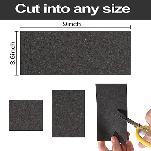 24 Piece Ultra Fine Sandpaper Set 2000/3000/5000/7000/10000/20000 Grit Wet/Dry Sandpaper 9x3.6 Inches, Suitable for Automotive Polishing, Metal, and Wood Turning Finishing.