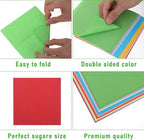 200 Pcs Origami Scrapbook, Paper Airplane Paper Double Sided Scrapbook Paper Origami 10x10 Origami 15x15 Square Mixed 10 Colors, Colored Construction Paper for Crafts and Art Folding