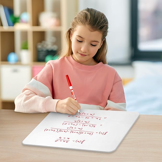 Small White Board, 11 x 14 Dry Erase Board, 2 Small White Boards Dry Erase, Double Sided Whiteboard, Lapboard for Kids, Office and Classroom