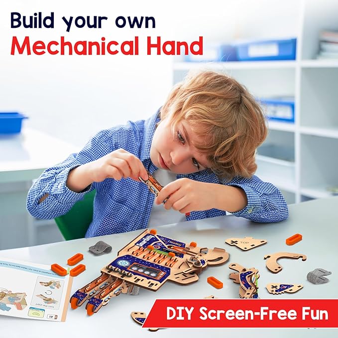 Smartivity DIY Robotic Mechanical Hand STEM Toy for Kids 8-9-10-11-12-13-14 Years Old | Parents Choice Award Winner I Birthday Gift for Smart Kids | Engineering Kit for 8-14 Years Old Boys & Girls