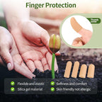 Gel Finger Cots, Silicone Finger Protectors, Finger Sleeves Tip Protectors, Fingertip Bandages for Trigger Finger, Finger Arthritis, Finger Cracking, Hand Eczema Pain Relief
