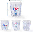 Paint Mixing Cup 20 Ounce, Accurate Measurements in Ratios and OZ. and ML, 12PCS Plastic Graduated Measuring Cups for Paint, Resin, Epoxy, Acrylic, Pigments, Art