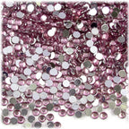 The Crafts Outlet 5-PK Set (7,200-Piece), Round 3mm Rhinestones, Flatback, Green Tones