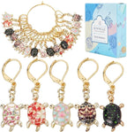 SUNNYCLUE 1 Box 20Pcs Stitch Marker Charms Locking Stitch Marker Metal Clip on Removable Lobster Clasps Leverback Stitch Markers for Knitting Weaving Sewing Needleworks Women DIY Crafts Gift Supplies