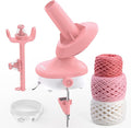 Caydo Yarn Winder, Electric Yarn Ball Winder Mini, Automatic Yarn Cake Winder with Sufficient Tension, Compact 7oz Yarn Winder for Crocheting Stepless Speed Yarn Spinner, Ideal for Crochet Enthusiasts