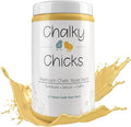 Chalky Chicks All-in-One Chalk Paint for Furniture or Cabinet - 16 Fl Oz - Matte Finish Tuscany (Yellow) for Metal, Wood Furniture Paint - No Sanding All-in-One for Home Decor & Crafts, USA Made