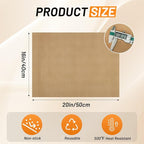 Svaldo Teflon Sheets for Heat Press, 3 Pack, 16x20 Heat Press Paper for T Shirts, Hat, Reusable Non Stick PTFE Teflon Sheet, Iron Transfer Paper for Sublimation Machine, Craft & Baking