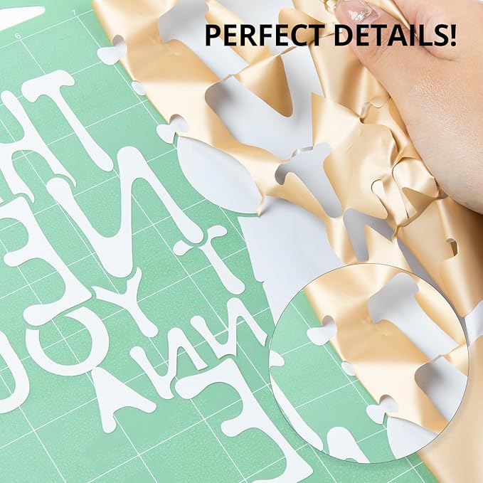 HTVRONT HTV Roll Heat Transfer Vinyl - 12" x 8ft Golden Brown HTV Vinyl for T Shirts, Gold Iron on Vinyl for All Cutting Machine - Easy to Cut & Weed & Transfer (Golden Brown)