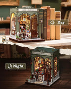 CUTEBEE Book Nook Kit - DIY Miniature House Dollhouse Kit for Adults, Booknook Library Bookstore Tiny House Bookshelf Decor 3D Wooden Puzzle, Gifts for Family and Friends (Gallery Bookstore)
