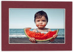 8x10 Mat for 6x8 Photo - Precut Maroon Picture Matboard for Frames Measuring 8 x 10 Inches - Bevel Cut Matte to Display Art Measuring 6 x 8 Inches - Acid Free ONE MAT with Backing Board & Clear Bag