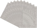 Pack of 25 Acid Free 11x14 Mats Bevel Cut for 8.5x11 Photos - Light Grey Suede Precut Matboards For Pictures, Photos, Framing - 4-ply Thickness