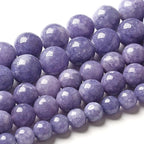 6MM Lavender Purple Chalcedony Natural Stone Round Loose Beads for Jewelry Making and Crafting 120pcs 2 Strands 32"