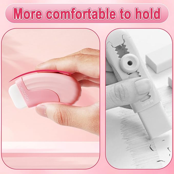 12Pack Sliding Retractable Eraser 3Pcs Large Push up Mechanical Eraser with 9Pcs Erasers Refills Cute Art Drawing Pencil Erasers for Home Office Supplies Funny Stationery Gifts for Boys Girls