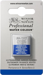 Winsor & Newton Professional Water Colour Paint, Half Pan, Ultramarine Green Shade