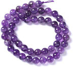 90pcs 4mm AAA Natural Amethyst Beads Crystal Energy Healing Power Stone Beadsfor Jewelry Making DIY Bracelet Necklace Accessories 15"