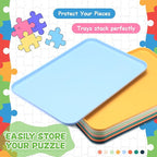 8 Pcs 15'' x 10.5'' Extra Large Puzzle Sorting Trays Stackable Puzzle Trays for Sorting Piece Sorter Jigsaw Storage Accessory for Sorting 2000/3000/5000/6000 Pieces