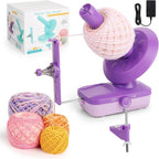 Electric Yarn Winder for Crocheting-Automatic Crochet Yarn Ball Winder for Perfect Neat Cakes-Stepless Speed with Strong Tension, Tangle-Free Knitting Gift for Seniors with Arthritic Hands(B)