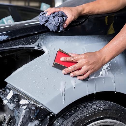180 Grit Sandpaper, 9 x 11 Inch Wet Dry Sand Paper Hand Abrasive Sanding Sheets for Wood Metal Automotive Sanding and Polishing, Coarse - 10 Sheets