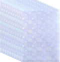 PATIKIL 11.7x8.3" Holographic Sticker Paper, 10Sheets A4 Polypropylene Self-Adhesive Transparent Waterproof Laminate Overlay Film for Photo Cards Scrapbook Decorations, Blossom