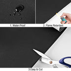 Neoprene Sponge Rubber Foam Sheets with Adhesive Backing, 12" x 81" x 1/16" Black Foam Roll Insulation Board Soundproof Neoprene Mat, Great for Cosplay Padding, DIY, Gaskets, Costume, Crafts