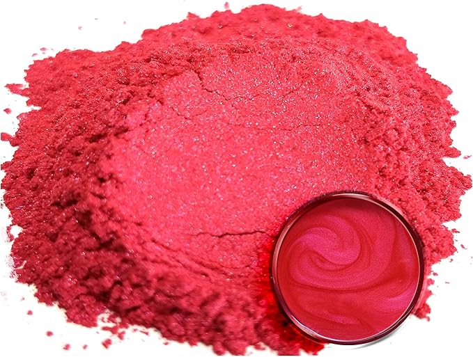 Eye Candy Pigments Premium Red Mica Powder - Cherry Blossom (50gr) - for Epoxy, Resin, Soap, Paint, Woodworking, Acrylic Pouring, Bath Bombs, Fishing Lures - DIY Arts and Crafts Additive