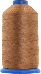 Mandala Crafts Bonded Nylon Thread - Russet Brown Heavy Duty Sewing Threads - 1100 YDs Size 92 280D T90 Tex 90 for Leather, Jeans, Weaving, Outdoor, Marine, Upholstery