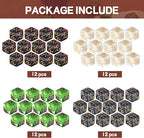 Sumind 48 Pcs Magic Life Counter Dice -1/+1 Counters Commander Buff Tokens 6 Sided Dice Loyalty Life Gifts Compatible with MTG CCG TCG Cards Gaming Accessory (Composite Style)