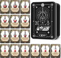 DND Healing Potion Cards Set - 15 Acrylic Fantasy Potion Tokens with Real Red Liquid | Ideal for Dungeon Masters, Tabletop RPG Players, Collectors & Immersive Game Nights (Style A)