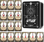 DND Healing Potion Cards Set - 15 Acrylic Fantasy Potion Tokens with Real Red Liquid | Ideal for Dungeon Masters, Tabletop RPG Players, Collectors & Immersive Game Nights (Style A)