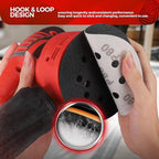 50PCS 5 inch Silicon Carbide Sanding Discs 8000 Grit, Wet Dry Orbital 5 Sander Hook and Loop Sandpaper Disc Ultra Fine Grit, Best for Metal,Automotive Precision Polishing