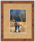 8x10 Mat Bevel Cut for 6x8 Photos - Acid Free Beige Suede Precut Matboard with Backing Board and Crystal Clear, Self Seal Photo Mat Bag - for Pictures, Photos, Framing - 4-ply Thickness
