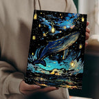 Scratch Paper Art for Adults-Glow in The Dark Scratch Painting Craft Kit (8 Sheets A4)|DIY Foil Engraving Art Set|Stress Relief Gift for Travel Lovers,Craft Lovers,Home Decors (Butterfly & Whale)