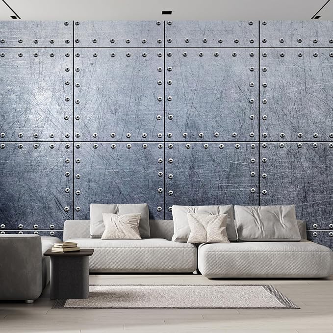 wall26 Metal Wallpaper Background Canvas Art Wall Decor - 132x120 inches