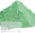 Mica Powder,7.05OZ（200g）,Golden Green Mica Powder Pigment for Epoxy Resin，Lip Gloss，Car Paint，Dye，Soap Making，Nail Polish,Epoxy Resin,Candle Making,Bath Bombs