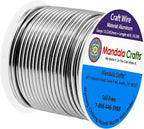 Mandala Crafts 12 Gauge Anodized Aluminum Craft Wire for Jewelry Making - 60 FT Colored Flexible Gray Wire - Bendable for Bonsai Armature Crafting Sculpting