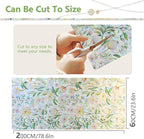 FINNEZ Window Privacy Film Stain Glass Film Flowers Rainbow Window Film Window Clings Non-Adhesive Reusable Decorative for Home（Forest Rainbow，23.6 Inch x 6.5 Feet）