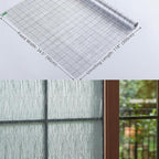 VELIMAX Frosted Window Privacy Film Non Adhesive Window Cling Removable Glass Covering Clear Water Opaque Window Film for Home Anti UV 35.4x118 inches