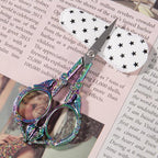 Small Embroidery Scissors with Cover -Cute and Comfortable handles with Sturdy and Sharp Tips for Precise Cutting, Perfect Size for Keeping in Your Sewing and Craft Supplies Kit