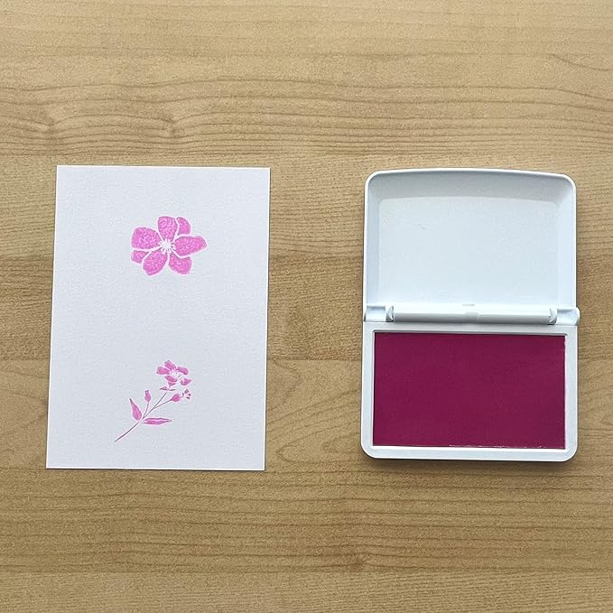 COLOP Make Series, Ink Stamp Pads, with Non-Toxic Premium Ink, Water-Based Acid-Free (Soft Pink, Make 2-2-3/4" x 4-1/4")