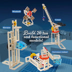 Thames & Kosmos Mechanical Engineering: Machines & Vehicles STEM Experiment Kit | Build 20 Mechanical Models, Explore Physics of Force & Motion | Hands-on, Introductory Science Learning for Ages 8+