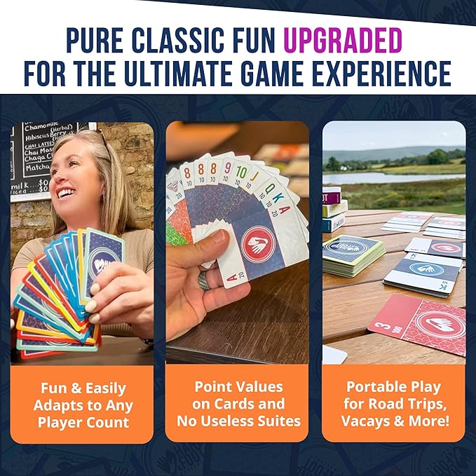 Hand & Foot Remastered 4 Player Edition – Card Game for Adults & Families
