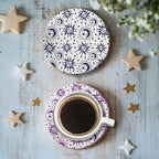 CHGCRAFT Sun Moon Stars Polymer Clay Texture Sheets Silicone Texture Stamp Clay Texture Mat Modeling Pattern Pad Texture Sheets for Jewelry and Clay Earrings Tools, 5.5x5.5 inch