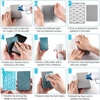 5 Pcs Moldable Foam Block - Grey, Acrylic Stamp Block, Dry Foam Stamp Pad for Sculpture, Modeling, DIY Arts and Handicrafts Projects