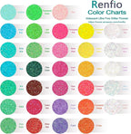 Renfio Iridescent Ultra Fine Glitter Powder Resin Supplies Glitters 1.94 Oz (55g) PET Flake Crafts Sequins 1/128" 0.008" 0.2mm Epoxy Chips Flakes for Tumblers Slime Painting - Lemon Yellow