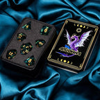 ARUOHHA DND Resin Dice Dragon Eye Dice Liquid Core Red Sharp Edged Dice Set with Gift Box, Polyhedral D and D Dice Set Role Playing Game D20 D12 D10 D8 D6 D4